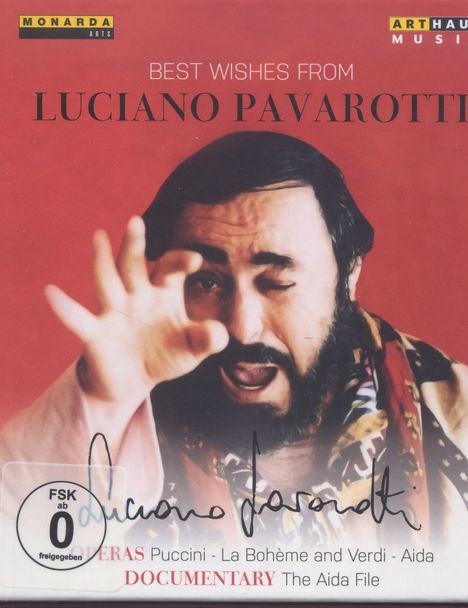 Luciano Pavarotti - Best Wishes From Luciano Pavarotti (2 Operngesamtaufnahmen + Dokumentation), 3 DVDs