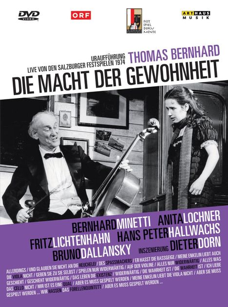 Die Macht der Gewohnheit (Salzburger Festspiele 1974), DVD