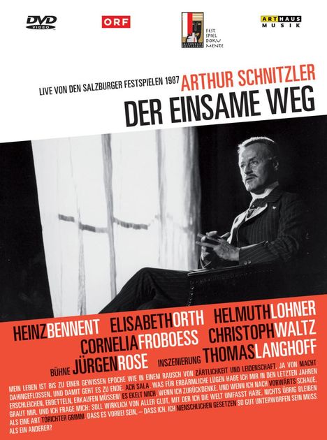 Der einsame Weg (Salzburger Festspiele 1987), DVD