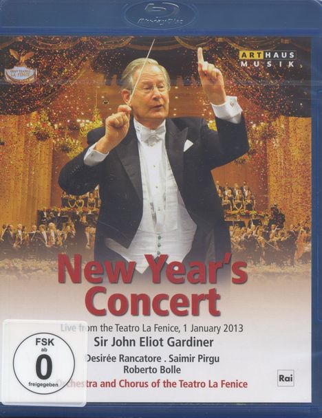 Neujahrskonzert 2013 (Teatro la Fenice) mit John Eliot Gardiner, Blu-ray Disc