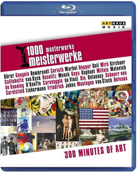 1000 Meisterwerke - 300 Minutes of Art (Blu-ray), Blu-ray Disc