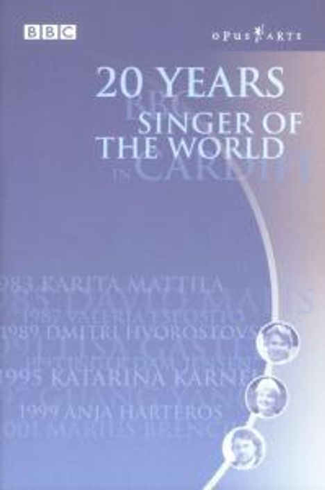 20 Years BBC Singer of the World in Cardiff, 2 DVDs