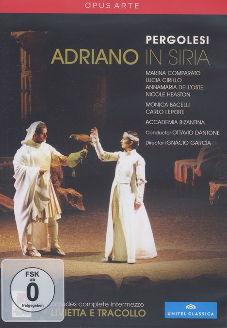 Giovanni Battista Pergolesi (1710-1736): Adriano in Siria, 2 DVDs