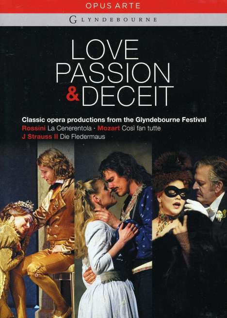Love, Passion &amp; Deceit - Operngesamtaufnahmen vom Glyndebourne Festival, 3 DVDs