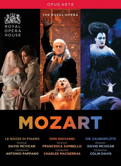 Wolfgang Amadeus Mozart (1756-1791): 3 Opern (Royal Opera House Covent Garden), 5 DVDs