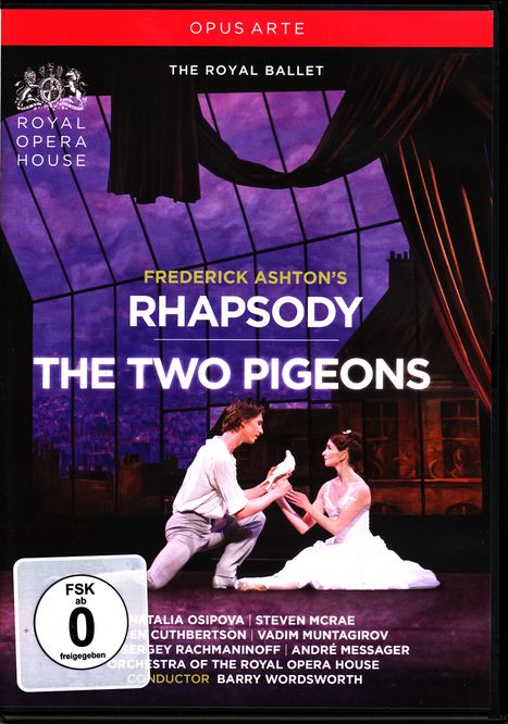 The Royal Ballet: Frederick Ashton's Rhapsody / The Two Pigeons, DVD