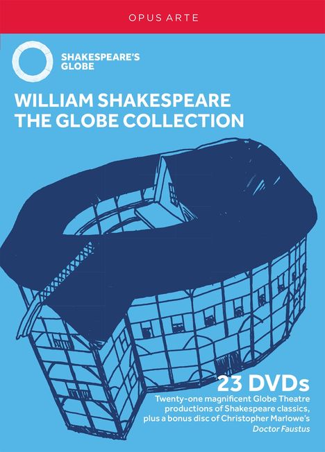 William Shakespeare: The Globe Collection, 23 DVDs