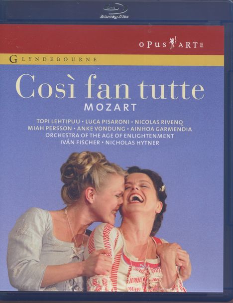 Wolfgang Amadeus Mozart (1756-1791): Cosi fan tutte, 2 Blu-ray Discs