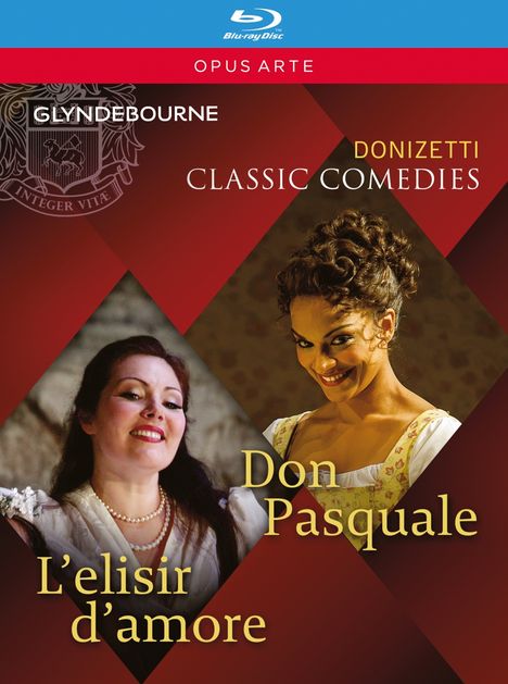 Gaetano Donizetti (1797-1848): 2 Operngesamtaufnahmen "Classic Comedies", 2 Blu-ray Discs