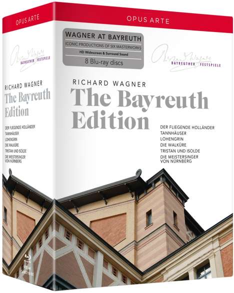 Richard Wagner (1813-1883): Richard Wagner - The Bayreuth Edition, 8 Blu-ray Discs