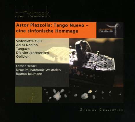 Astor Piazzolla (1921-1992): Die 4 Jahreszeiten f.Bandoneon &amp; Cello-Ensemble, CD
