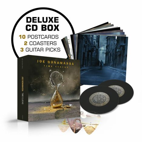 Joe Bonamassa: Time Clocks (Limited Deluxe Box), 1 CD und 1 Merchandise