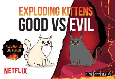 Matthew Inman: Exploding Kittens Good vs Evil, Spiele