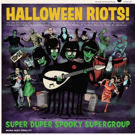 Super Duper Spooky Supergroup: Halloween Riots! (Mono), LP