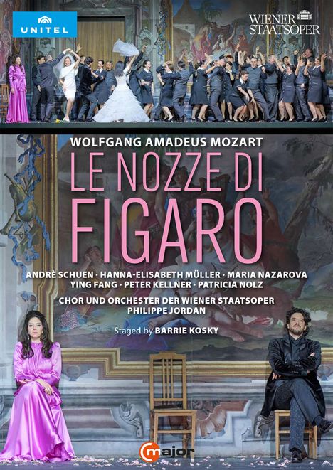 Wolfgang Amadeus Mozart (1756-1791): Die Hochzeit des Figaro, 2 DVDs