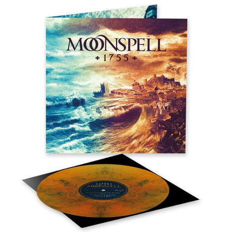 Moonspell: 1755 (Limited Indie Edition) (Orange/Blue Marbled Vinyl), LP