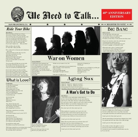 Frightwig: We Need To Talk... (40th Anniversary) (Limited Edition) (Red Vinyl + 7" Gold Vinyl), 1 LP und 1 Single 7"