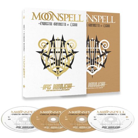 Moonspell: Opus Diabolicum: The Orchestral Live Show, 2 CDs, 1 Blu-ray Disc und 1 DVD