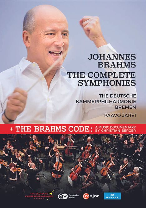 Johannes Brahms (1833-1897): Symphonien Nr.1-4, 3 DVDs