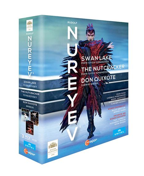 The Nureyev Box - Schwanensee,Der Nussknacker,Don Quixote, 3 Blu-ray Discs