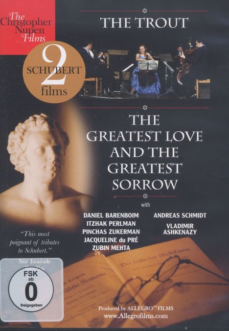 Franz Schubert (1797-1828): The Trout &amp; The Greatest Love and the Greatest Sorrow, DVD