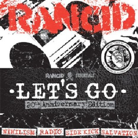 Rancid: Let's Go (remastered) (Limited Edition) (Red Vinyl oder White Vinyl, Auslieferung nach Zufallsprinzip), 5 Singles 7"