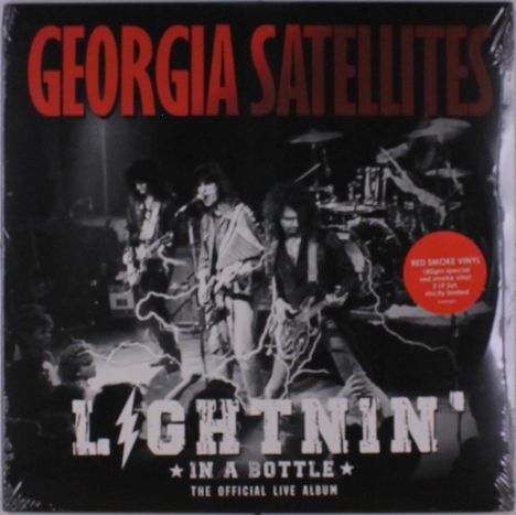 The Georgia Satellites: Lightnin' In A Bottle: The Official Live Album (180g) (Limited Edition) (Red Smoke Vinyl), 2 LPs