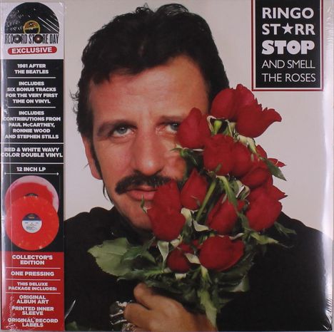 Ringo Starr: Stop And Smell The Roses (Red /White Marbled Vinyl), 2 LPs