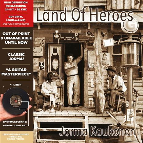 Jorma Kaukonen: Land Of Heroes (Limited Edition), CD