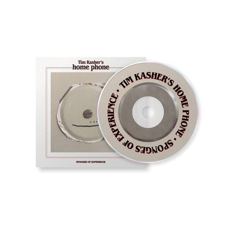 Ein CD-Cover mit der Aufschrift: "Tim Kasher's Home Phone" und "Sponges of Experience". Ein einfaches Gesicht ist gezeichnet.