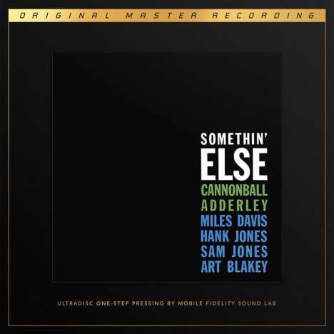 Cannonball Adderley (1928-1975): Somethin' Else (UltraDisc One-Step Pressing) (180g) (Limited Numbered Edition) (SuperVinyl Box Set) (45 RPM), 2 LPs