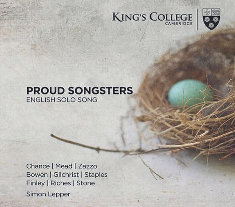 English Solo Song - Proud Songsters, CD