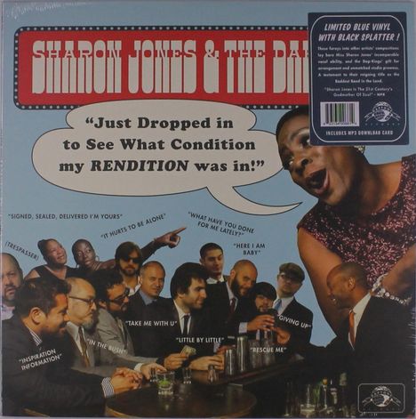 Sharon Jones &amp; The Dap-Kings: Just Dropped In (To See What Condition My Rendition Was In) (Limited Edition) (Blue W/ Black Splatter Vinyl), LP