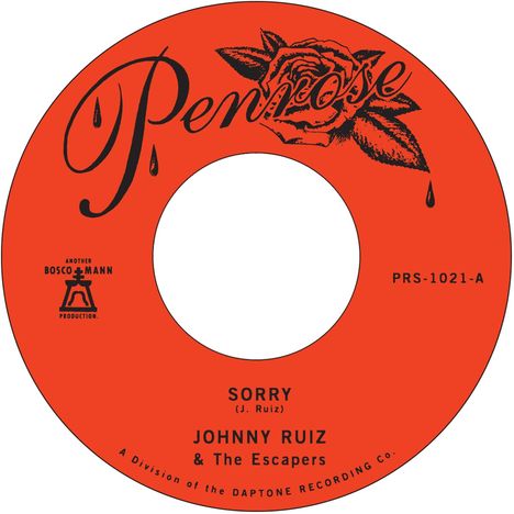 Johnny Ruiz: Sorry b/w Prettiest Girl, Single 7"