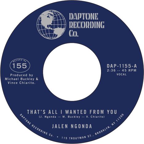 Jalen Ngonda: That's All I Wanted From You / So Glad I Found You, Single 7"