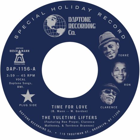 The Yuletime Lifters: Time For Love b/w Instrumental, Single 7"