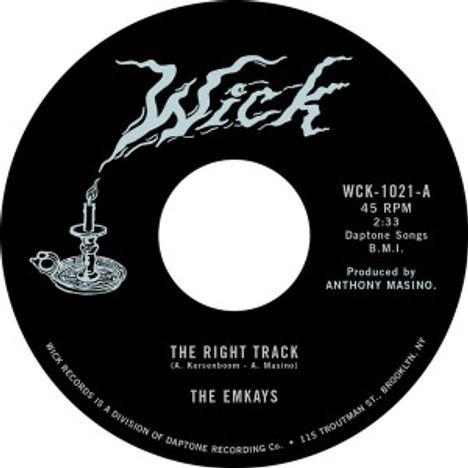 The Emkays: The Right Track b/w Make It True, Single 7"