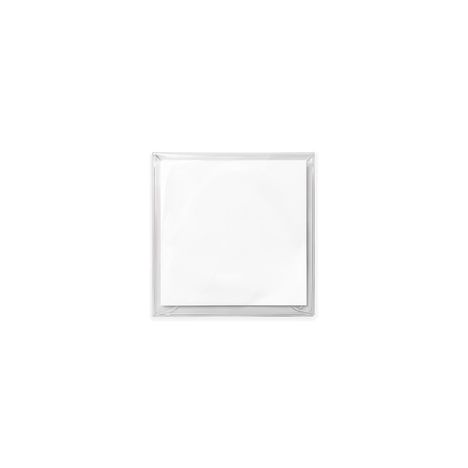 Ein quadratischer, transparenter Behälter mit darin liegenden weißen Servietten.
