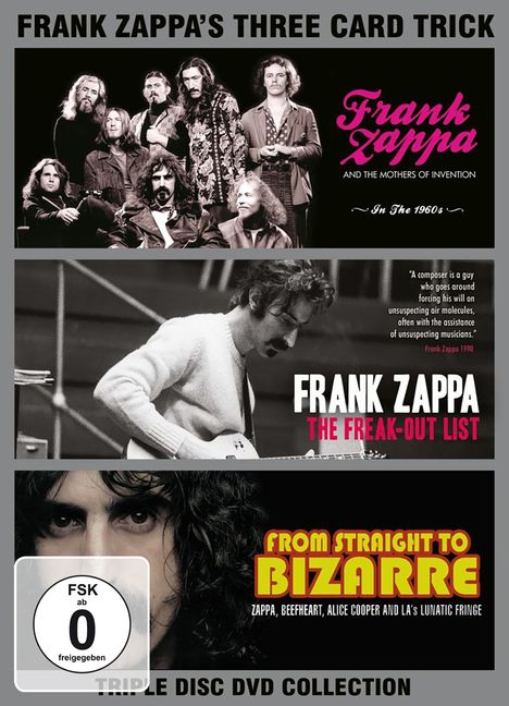 Frank Zappa - Three Card Trick, 3 DVDs