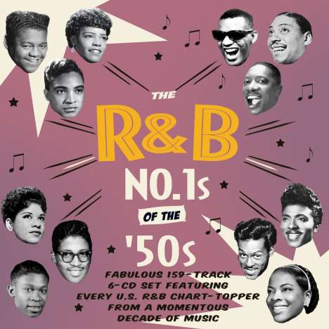The R &amp; B No.1s Of The '50s, 6 CDs