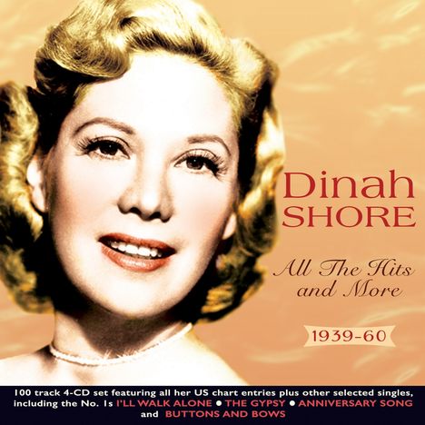 Dinah Shore: All The Hits And More 1939 - 60, 4 CDs
