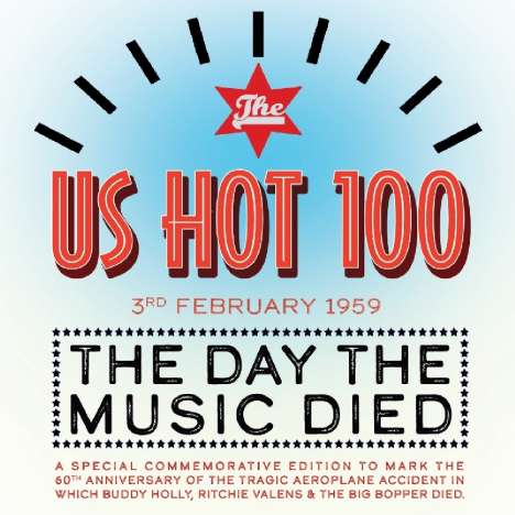 The US Hot 100 3rd Feb '59: The Day The Music Died, 4 CDs