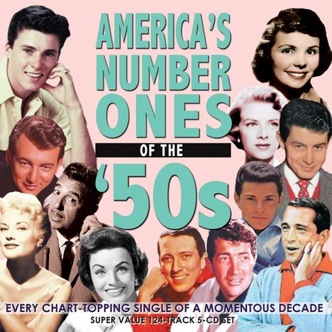 America's Number Ones Of 50's, 5 CDs