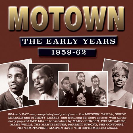 Motown: The Early Years 1959 - 1962, 3 CDs