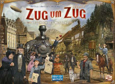 Rob Daviau: Zug um Zug Legacy: Legenden des Westens, Spiele