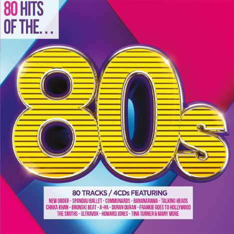 80 Hits Of The 80s, 4 CDs