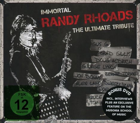 Immortal Randy Rhoads: The Ultimate Tribute (CD + DVD), 1 CD und 1 DVD