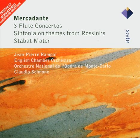 Saverio Mercadante (1795-1870): Flötenkonzerte D-Dur,E-dur,e-moll, CD