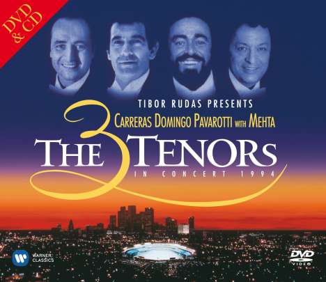 Carreras,Domingo,Pavarotti: The Three Tenors in Concert 1994, 1 DVD und 1 CD
