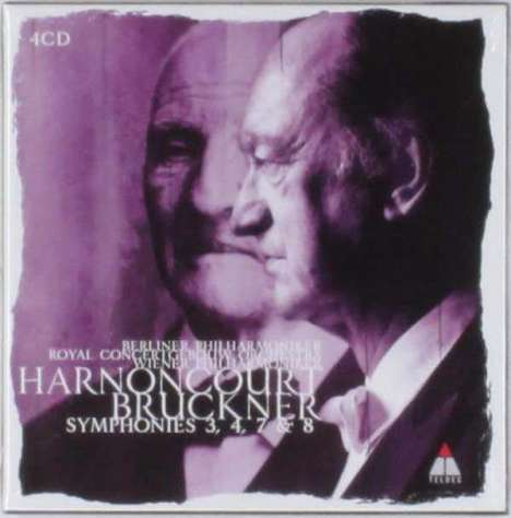 Anton Bruckner (1824-1896): Symphonien Nr.3,4,7,8, 4 CDs